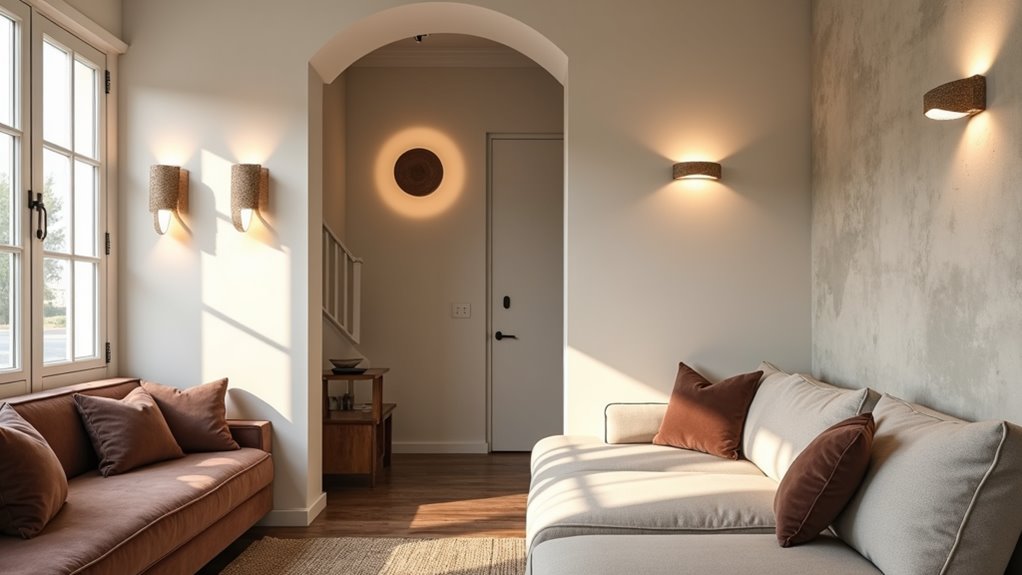 room specific wall sconce placement