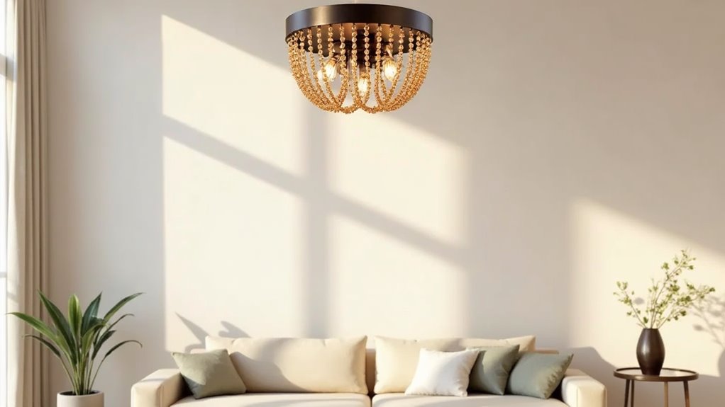 rustic bohemian wood lighting