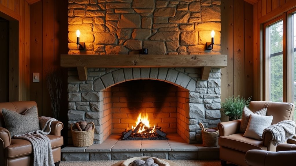 rustic charm with cozy ambiance