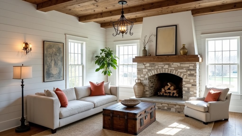 rustic metal wood contrast