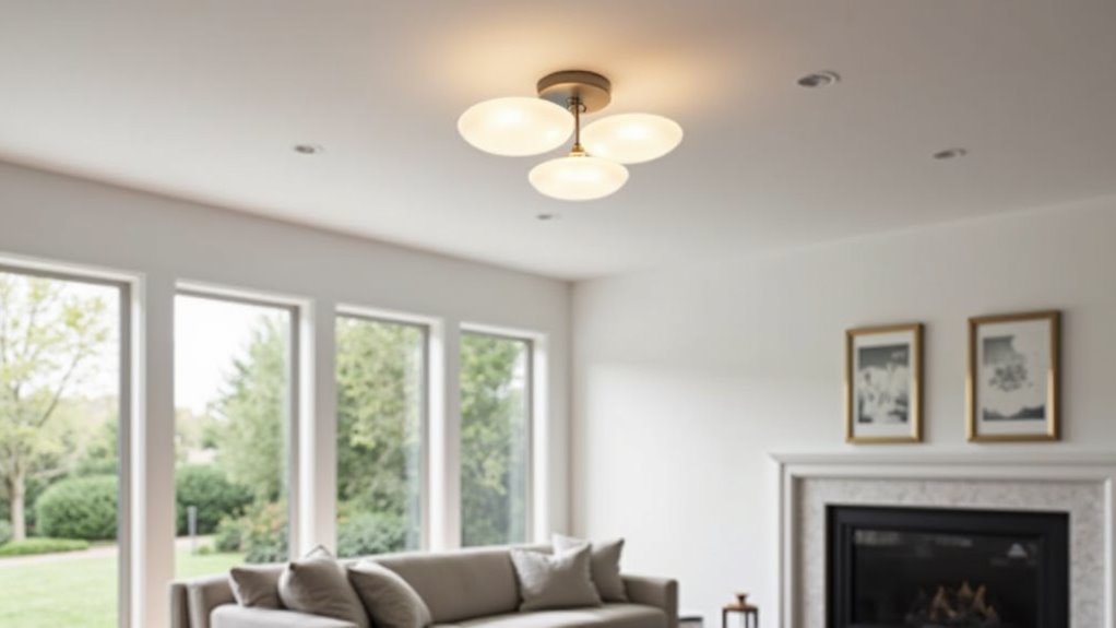 satin nickel industrial lighting