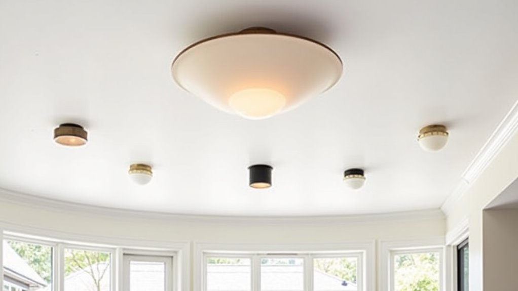 scandinavian inspired semi flush lighting