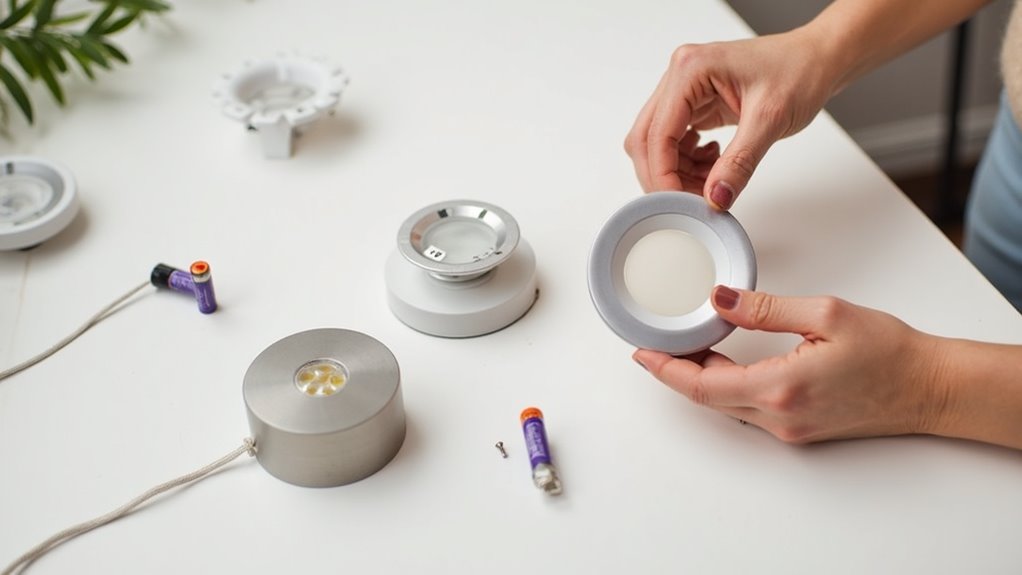 securely install battery sconces