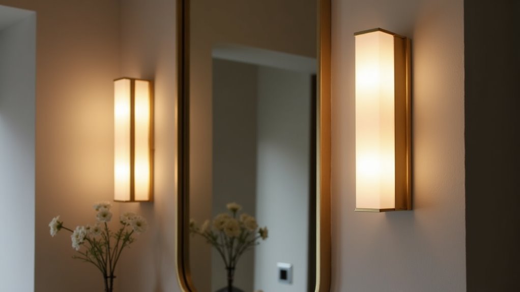sleek modern elongated sconces