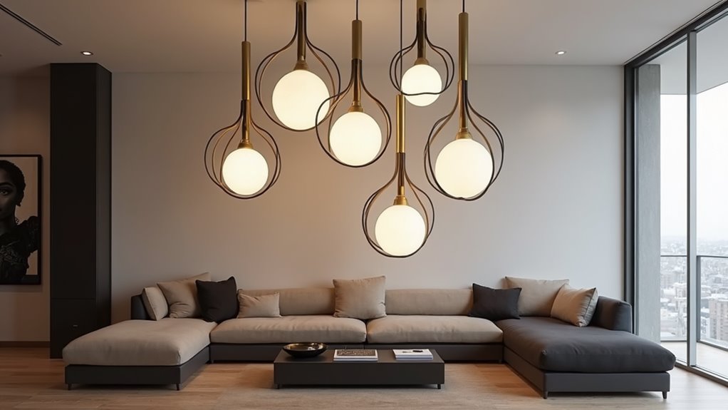 sleek pendant lights elegance