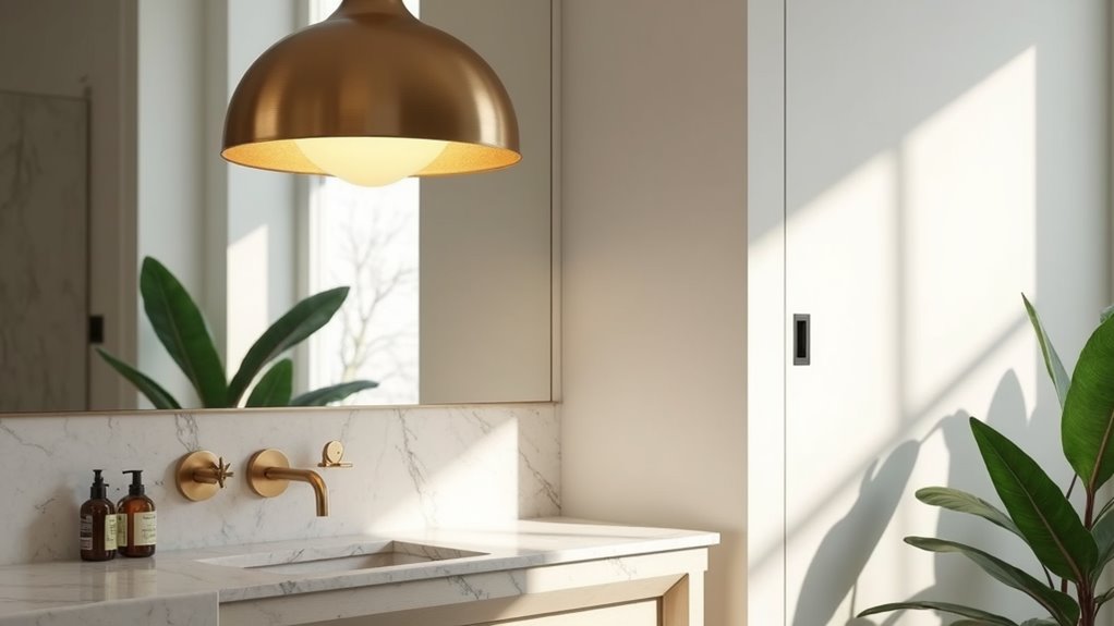 sophisticated brass pendant lighting
