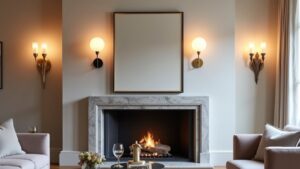 stunning fireplace wall sconces