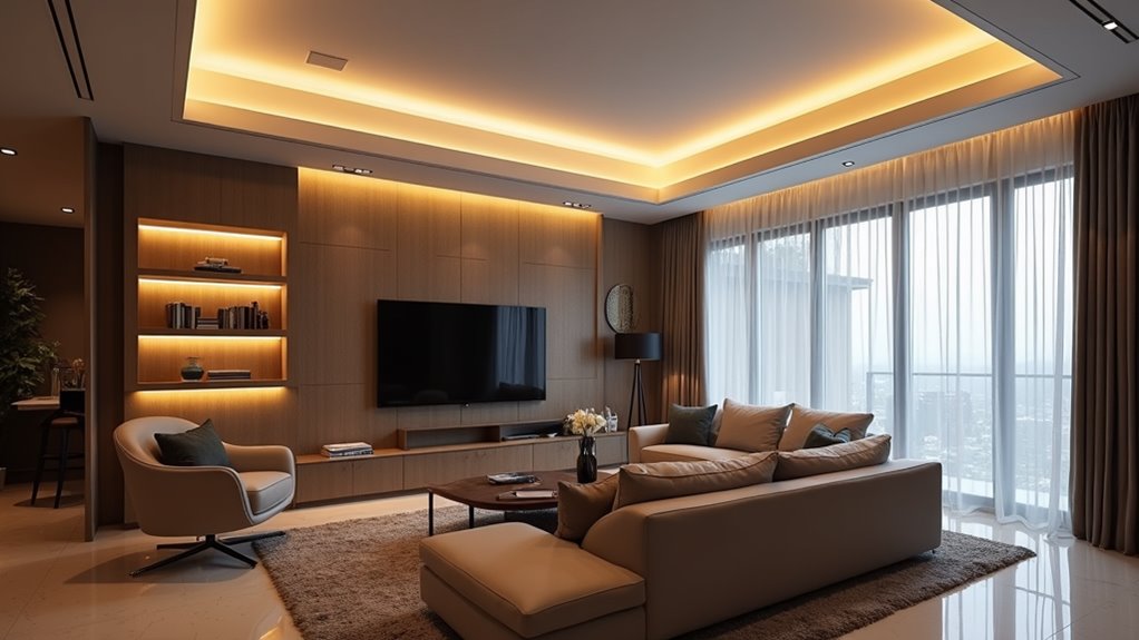 stunning living room lighting