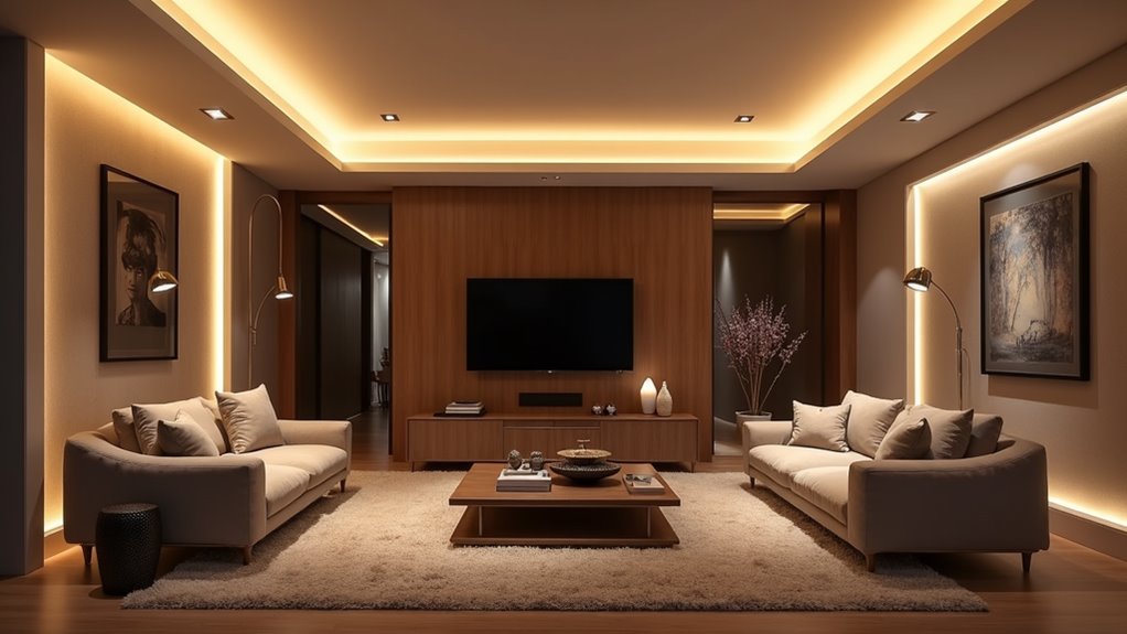 stunning living room lighting
