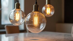 stylish blown glass lighting