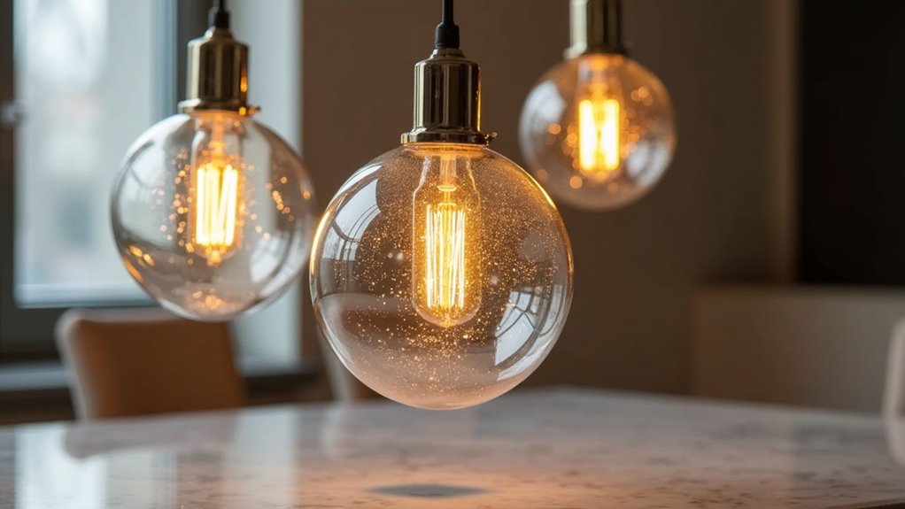 stylish blown glass lighting