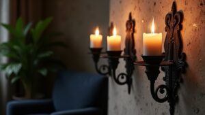 stylish candle wall sconces