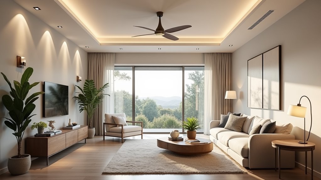stylish lighting and fans