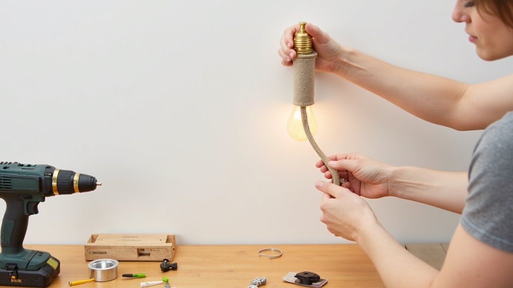 stylish plug in sconce creation