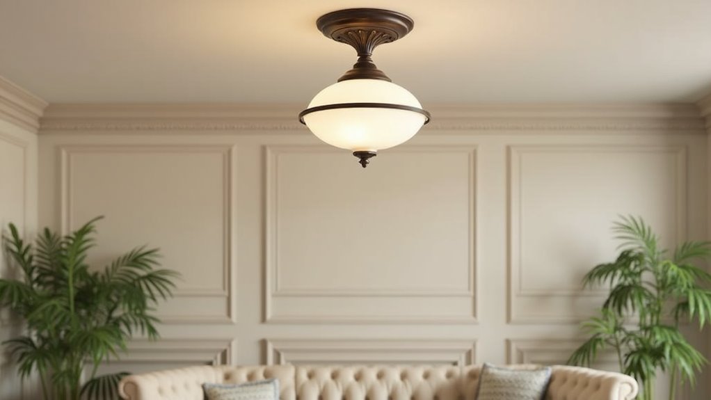 traditional led flush mount