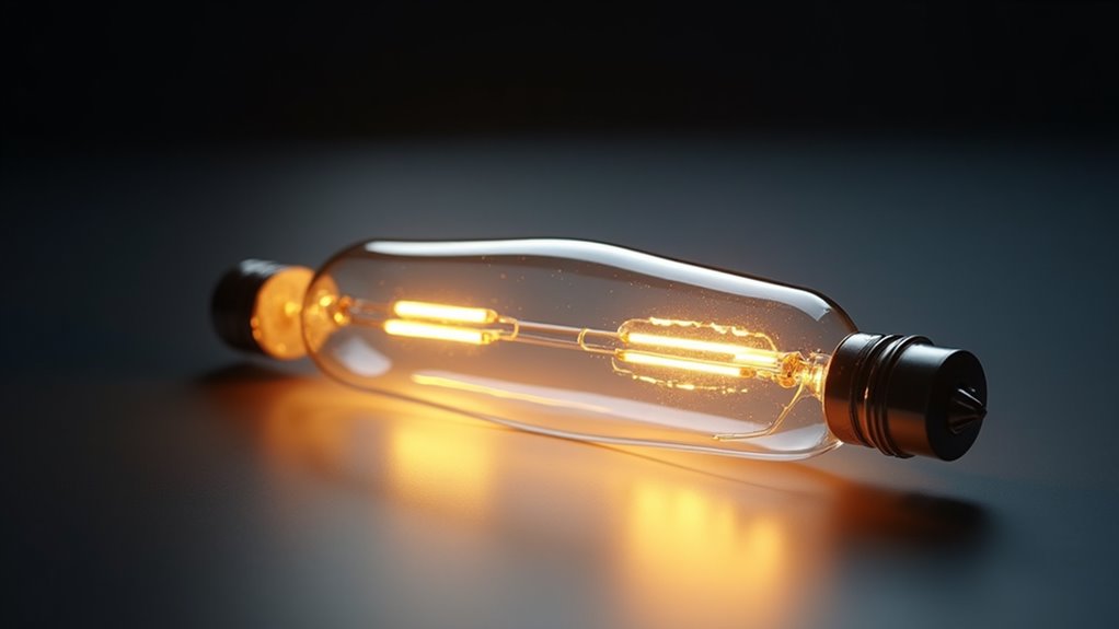 tungsten halide maintains filament