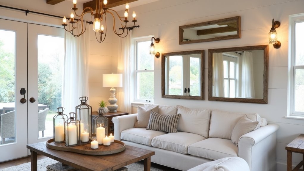 vintage fixtures warm ambiance