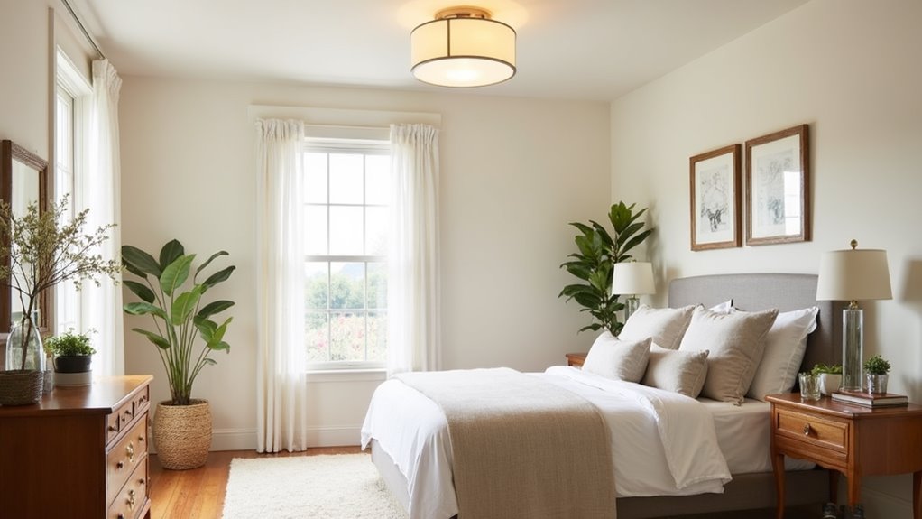 vintage inspired flush mount lighting