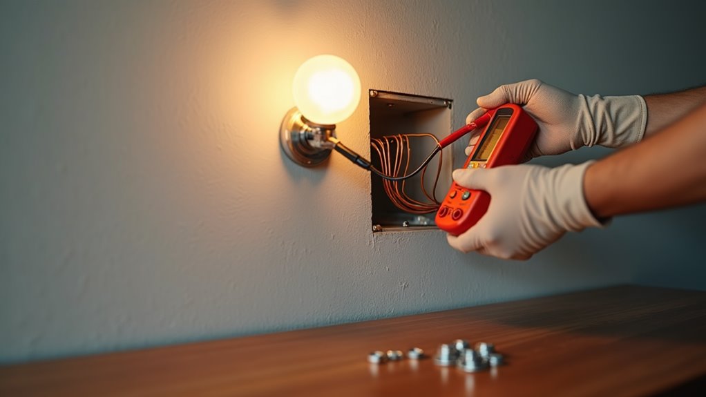 wall sconce installation safety