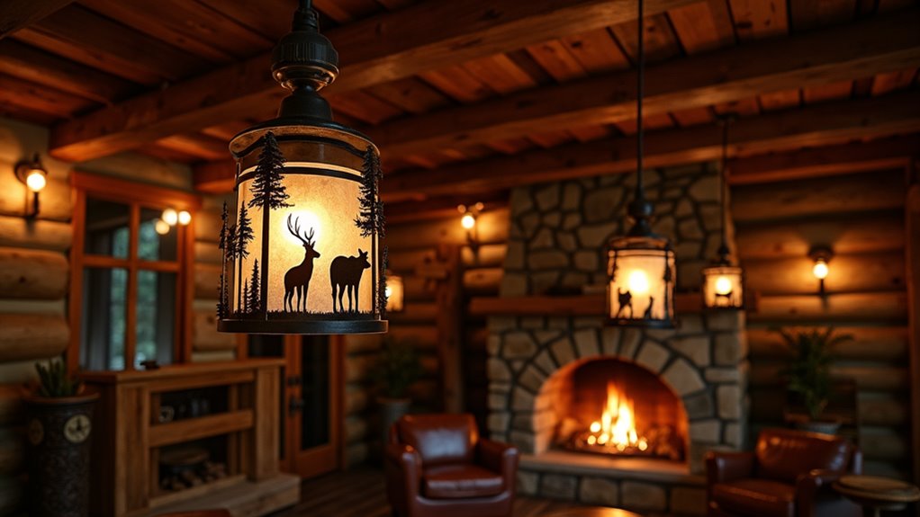 wildlife inspired rustic lighting designs