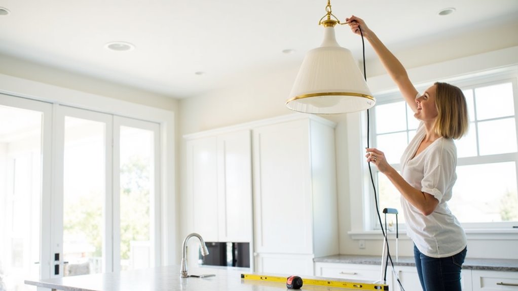 wireless pendant light installation