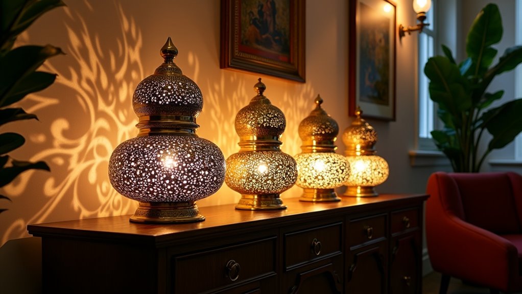 artisan designed metal lamps