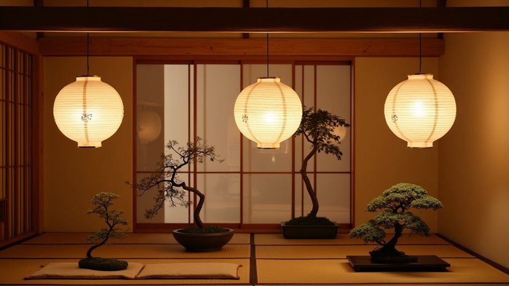 artistic japanese lantern pendants