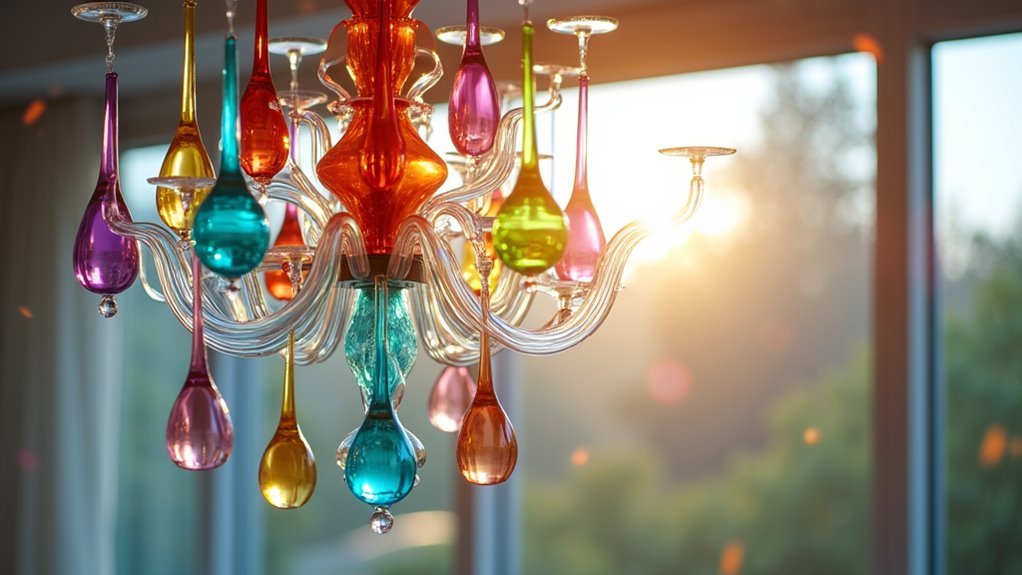 colorful playful chandelier designs