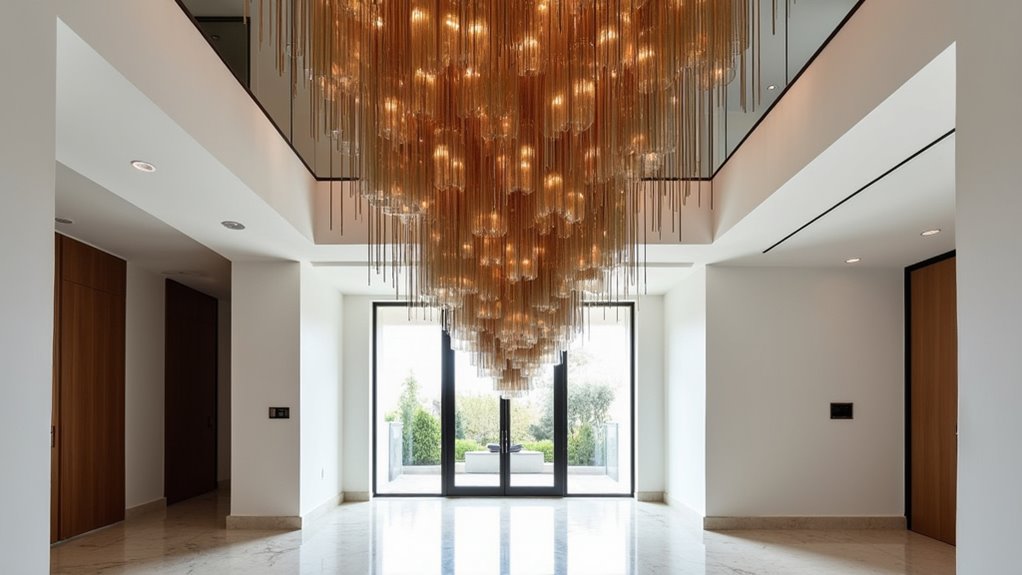 contrasting materials enhance lighting