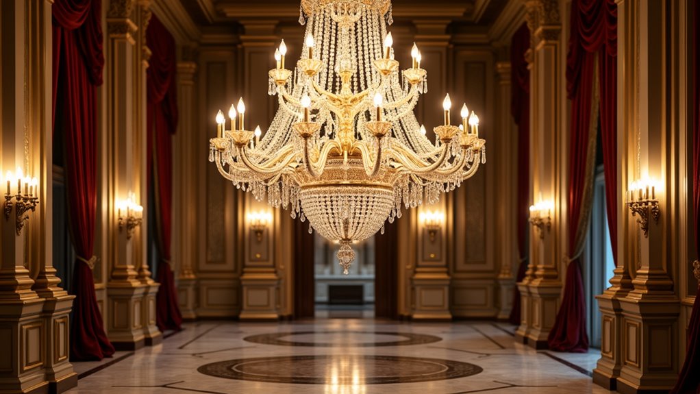 diamond studded luxurious chandelier masterpiece