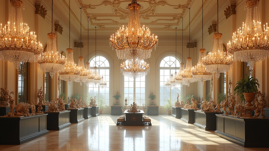 diverse historical chandelier styles