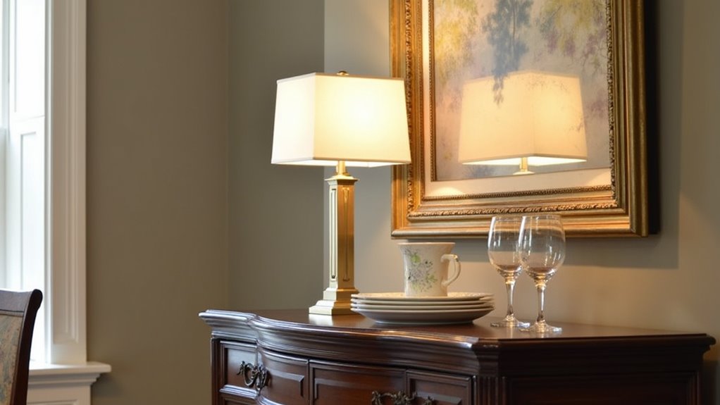 elegant buffet table lamp