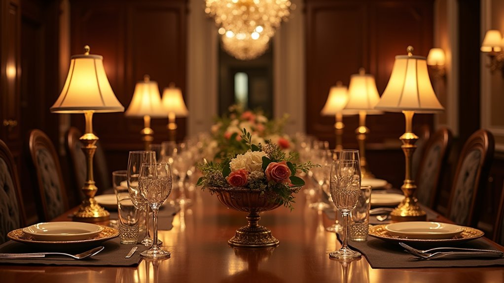 elegant buffet table lamps