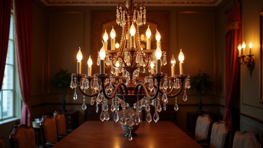 elegant candle style chandeliers