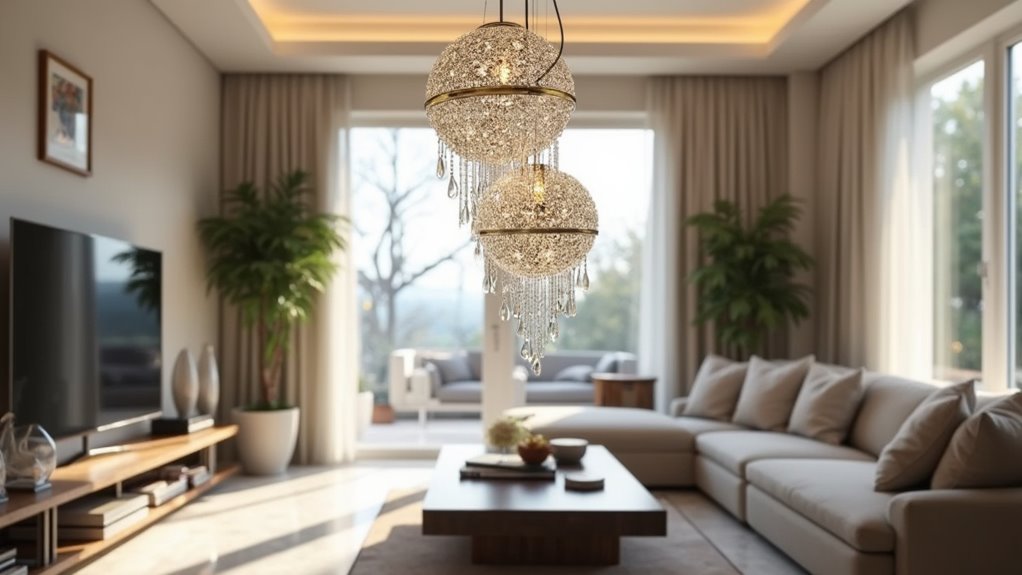 elegant crystal chandelier design