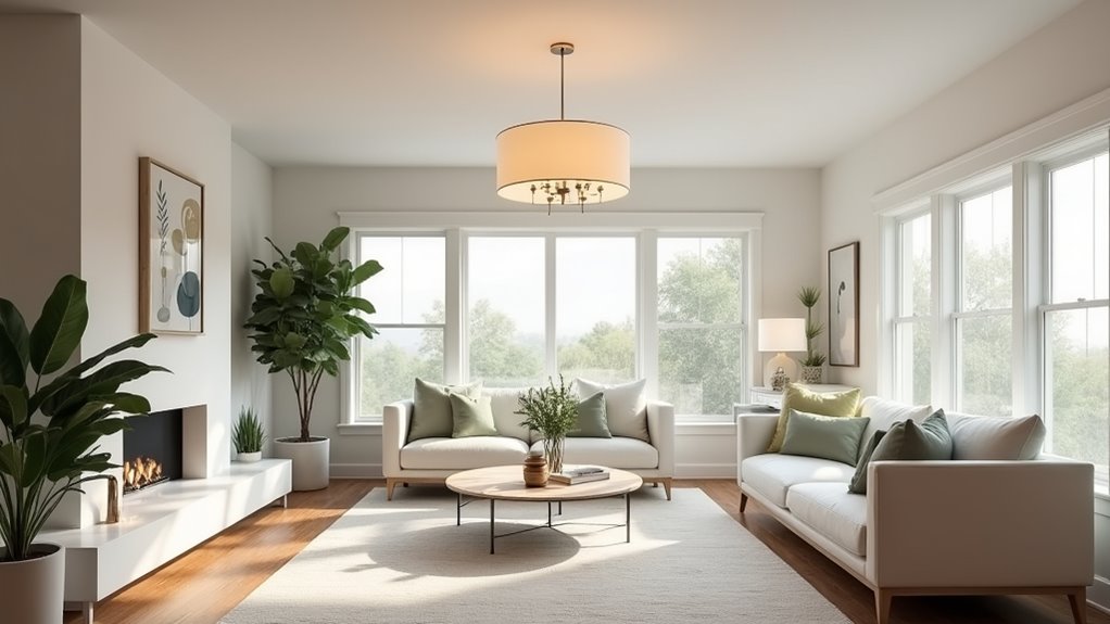 elegant drum shade chandelier