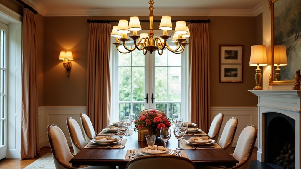 elegant handcrafted brass chandelier