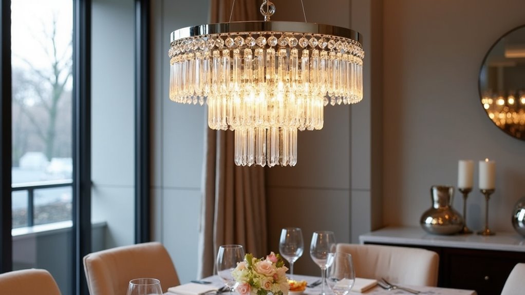 elegant modern crystal chandelier