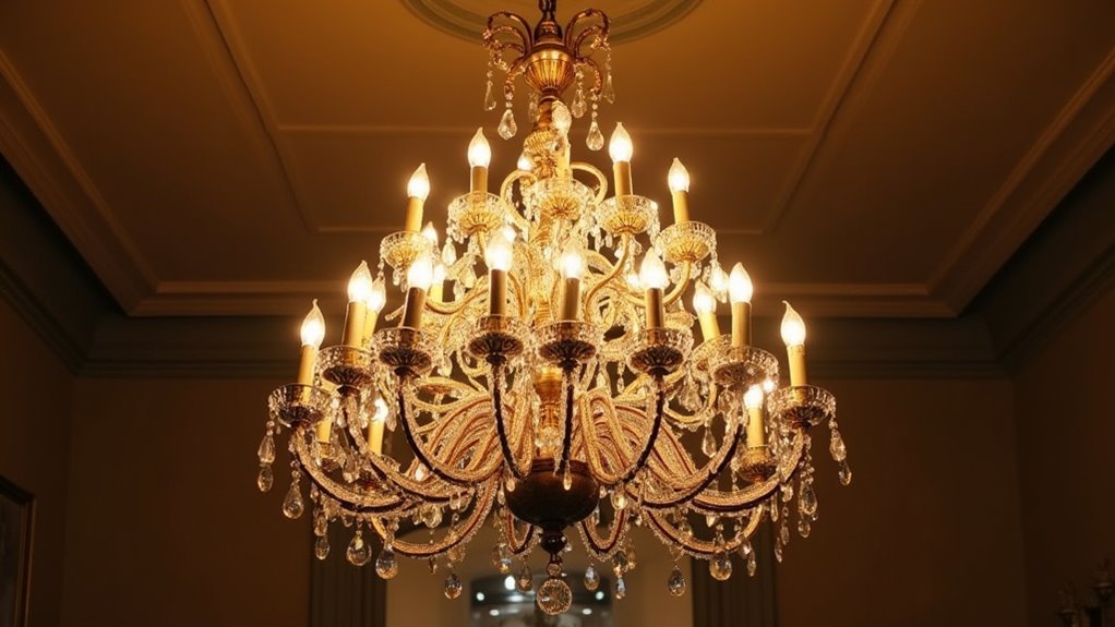 elegant multi tiered chandeliers