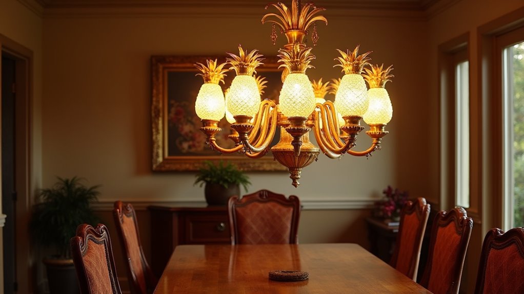elegant pineapple shaped chandelier