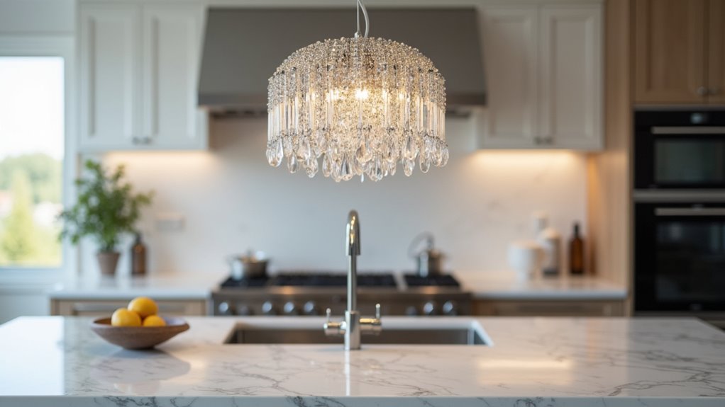 elegant raindrop pendant light