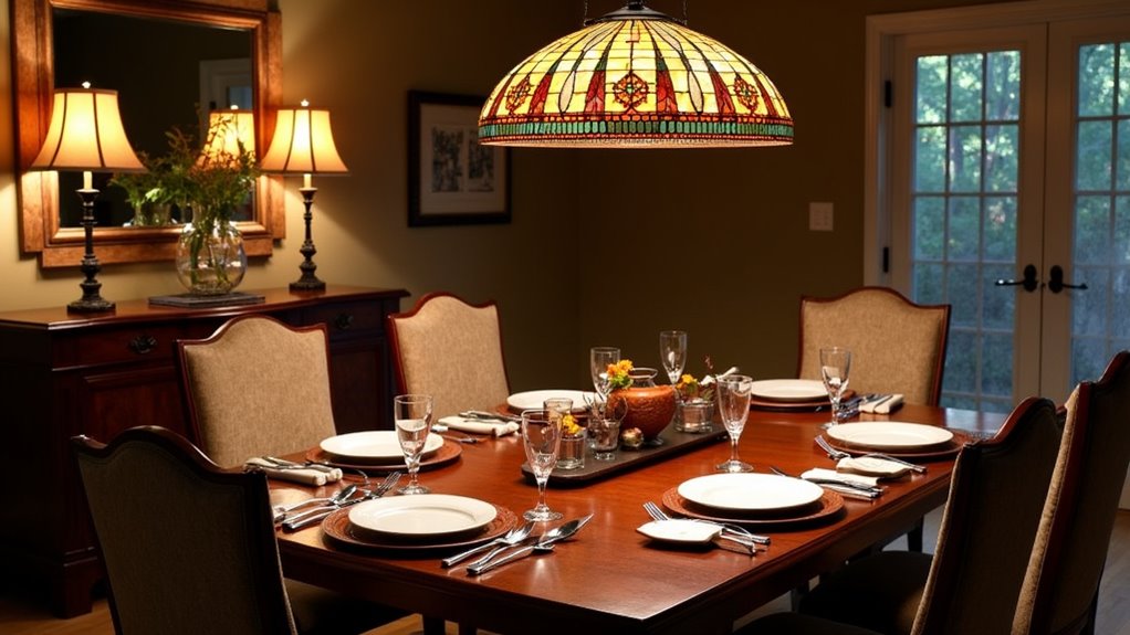 elegant tiffany glass lamp