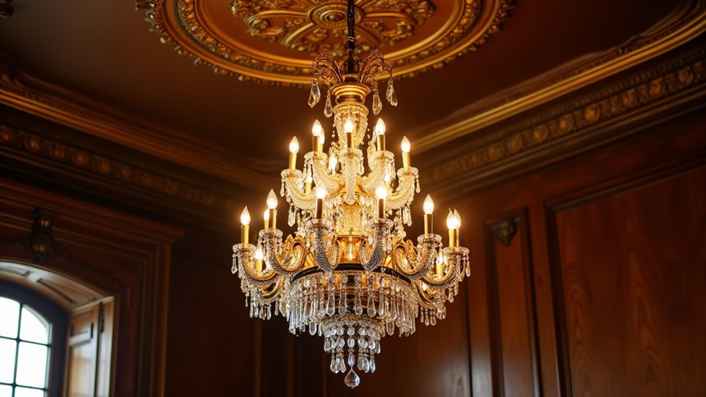 elegant two tier chandeliers
