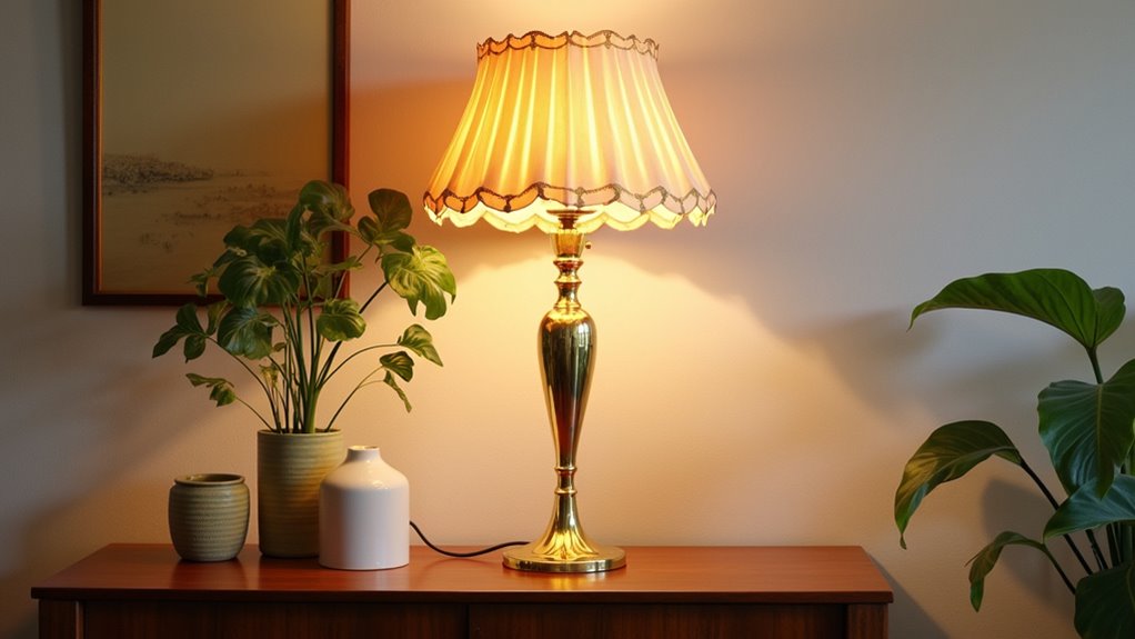 elegant vintage brass lamp