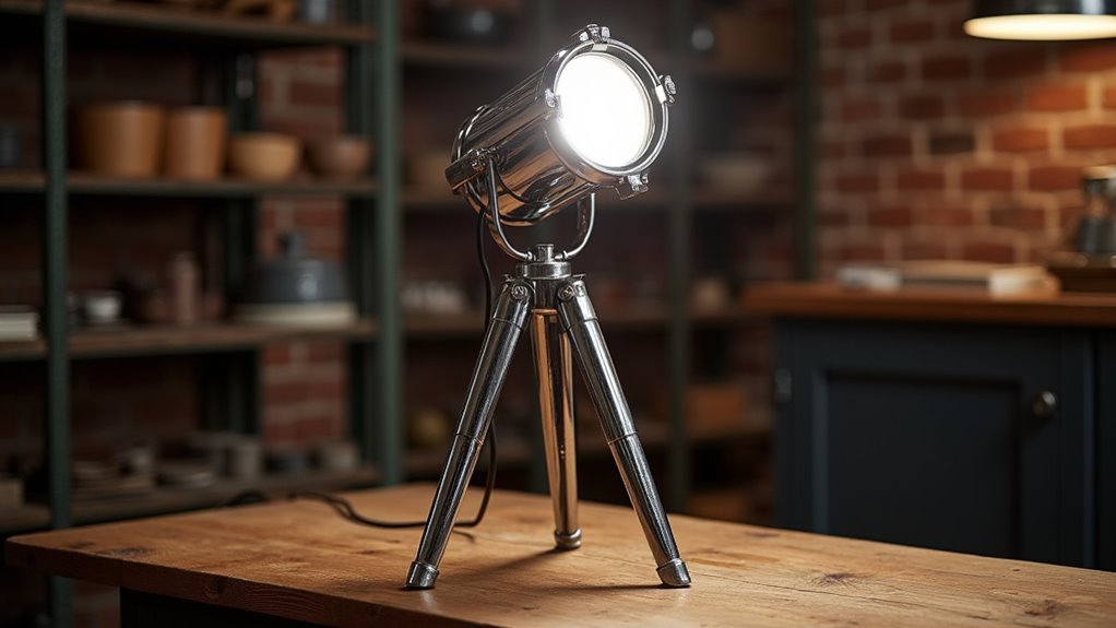 industrial searchlight style lamp