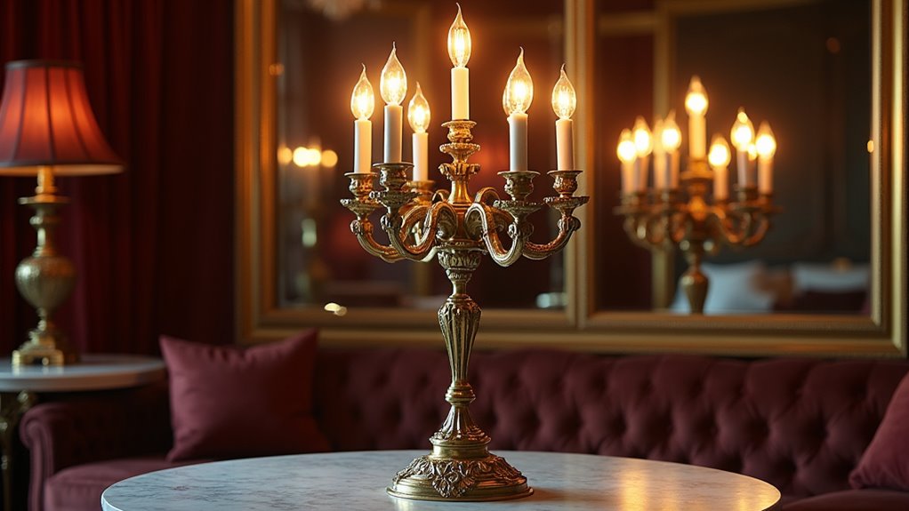 luxurious baroque inspired candelabra design