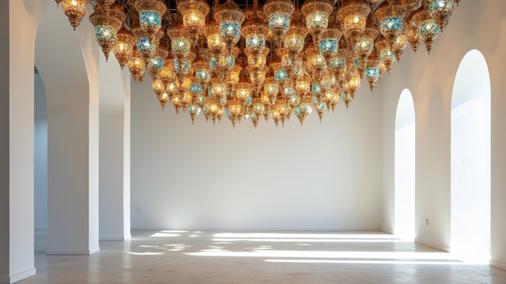 moroccan art glass chandeliers elegance