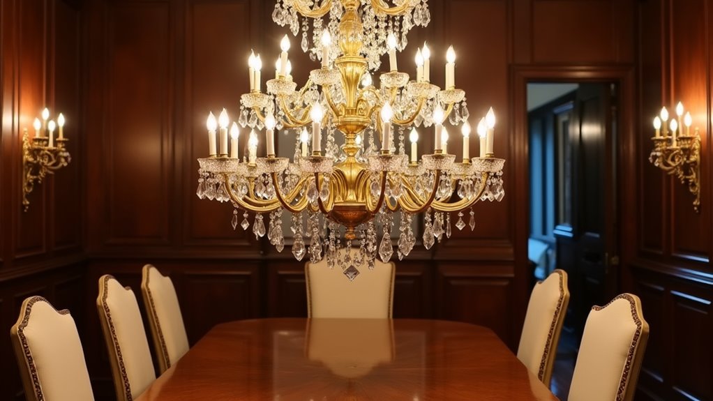 opulent multi tiered chandelier design