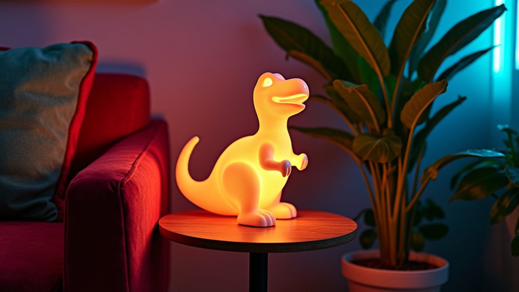 playful dinosaur table lamp