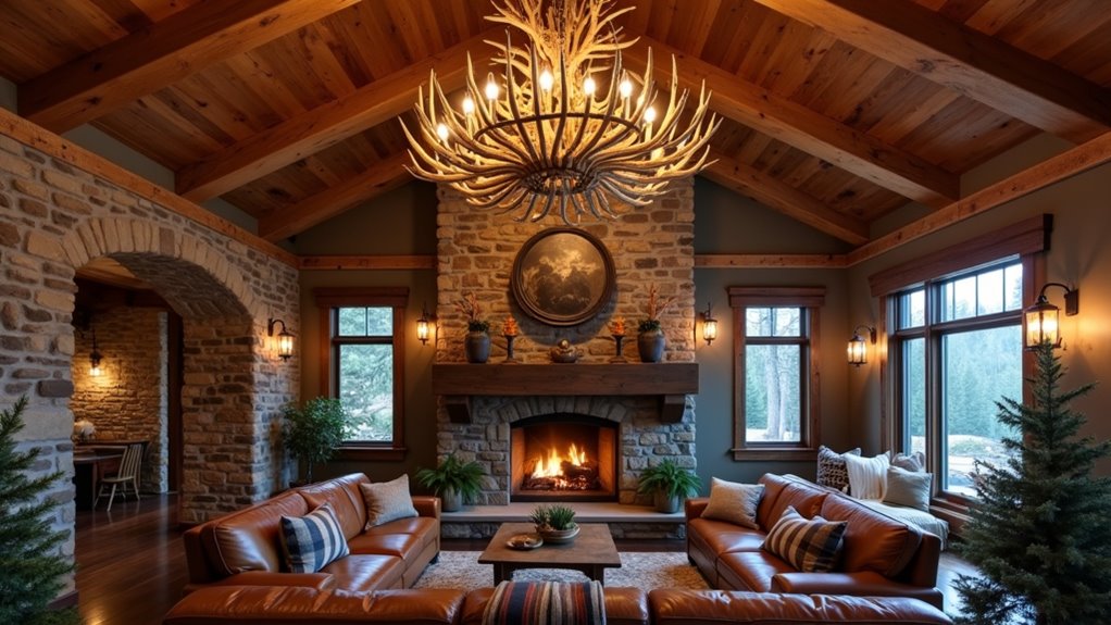 rustic elegance with illumination